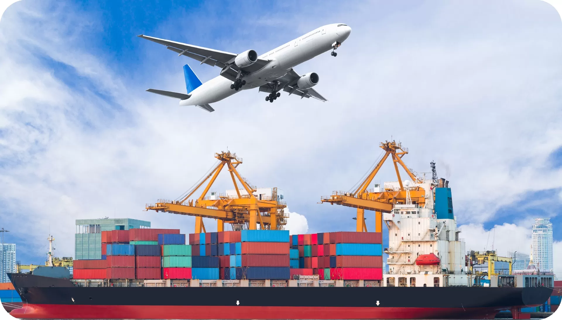 Warehouse with green energy symbols